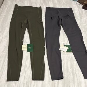 HALARA ultra sculpt Olive and Gray Leggings